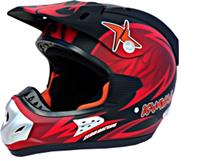 �quipements kamval Casque K8 noir/rouge